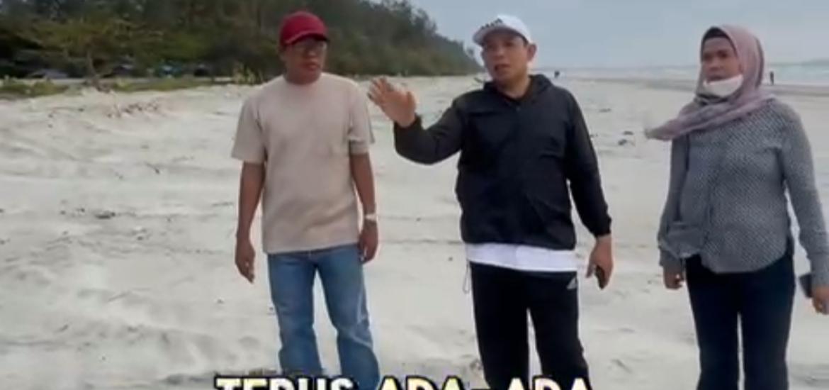 Dedy Wahyudi didampingi oleh Kepala BPBD Kota Bengkulu, I Made Ardana, serta Pelaksana Tugas (Plt) Kepala Dinas Pariwisata, Nina Nurdin.