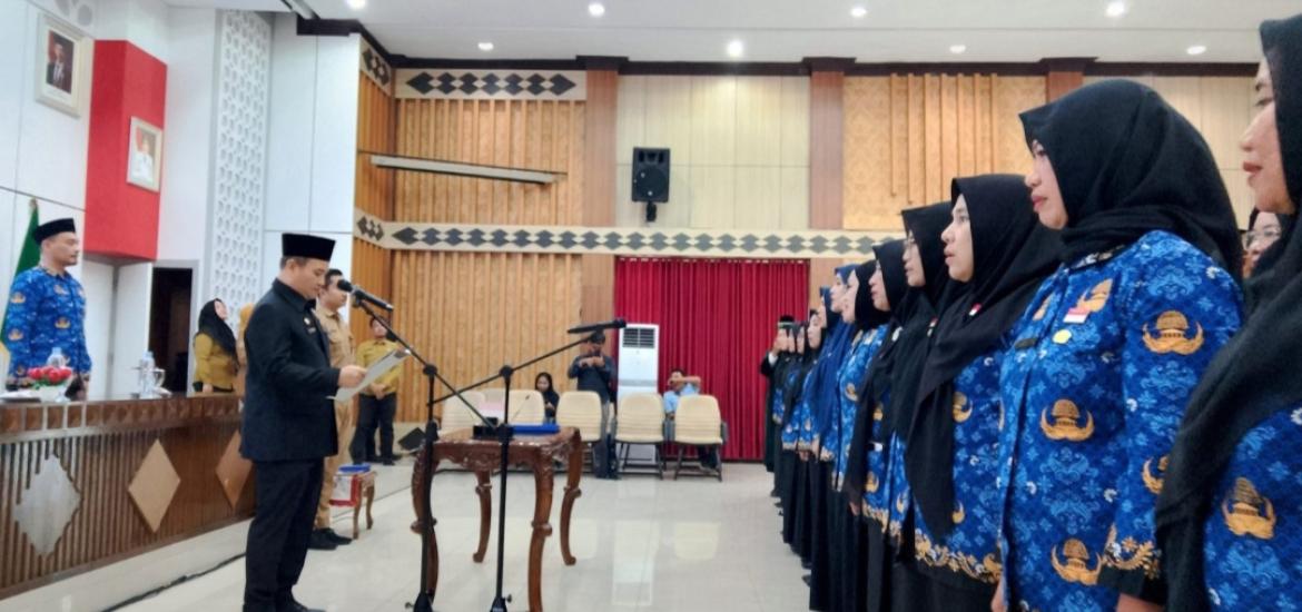Pelantikan 52 pejabat fungsi provinsi Bengkulu