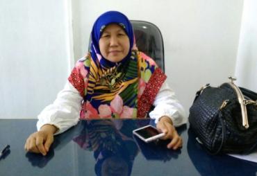 Hjh.Isnaini, sekretaris Dinas Dukcapil Kota Bengkulu