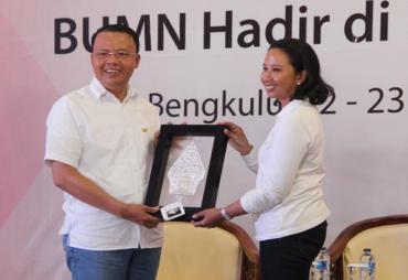 Kunjungan Menteri BUMN Rini Soemarno ke Bengkulu