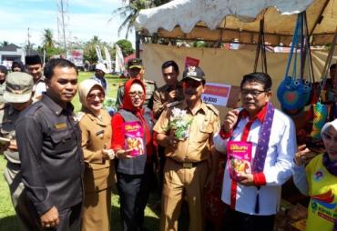 Wawalikota Patriana Sosialinda menghadiri Program Kirab Pemuda Nusantara di Benteng
