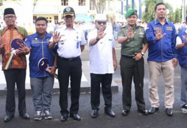Apel Akbar SANS di halaman kantor Walikota Bengkulu