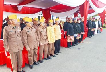 Turut hadir mengikuti upacara para veteran Kota Bengkulu