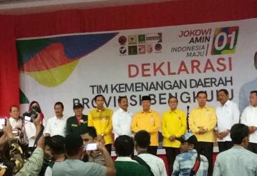 Deklarasi Tim Kemenangan Daerah Jokowi - Ma'aruf Amin Provinsi Bengkulu
