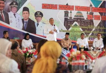 Menteri Eko saat menghadiri Musrenbang RKPD 2020 di Kabupaten Lebong
