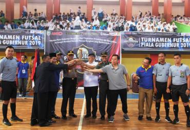 Pembukaan Turnamen Futsal Piala Gubernur Tahun 2019 bersama AMBO