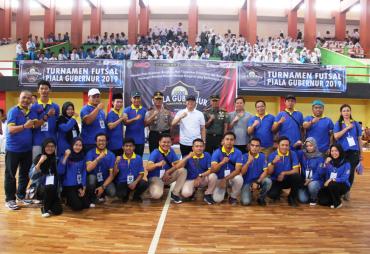 Pembukaan Turnamen Futsal Piala Gubernur Tahun 2019 bersama AMBO