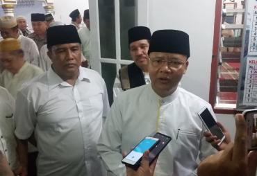 Gubernur Rohidin usai safari ramadhan di Rawa Makmur