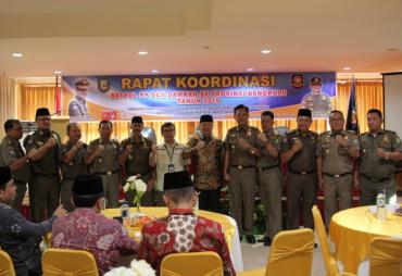 Rakor Satpol-PP dan Damkar se-Provinsi Bengkulu