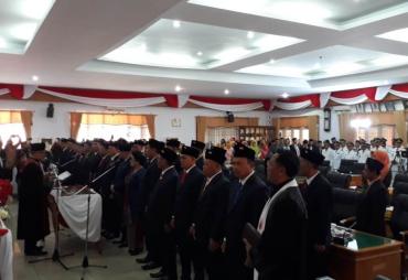 Pelantikan Anggota DPRD Bengkulu utara Periode 2019-2024 Senin 9/2/2019