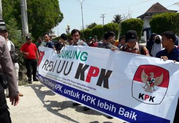 Dukung Revisi UU KPK, GEMA Gelar Aksi di Bengkulu