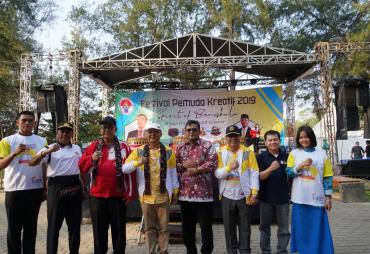 Festival Pemuda Kreatif di Taman Pantai Berkas Kota Bengkulu,