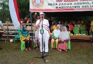 Gubernur Rohidin Buka Turnamen Karang Taruna Pagar Agung