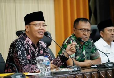 Rapat persiapan penyambutan Presiden Joko Widodo