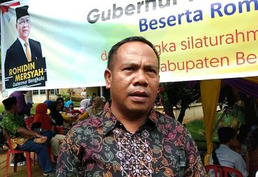 Salah satu warga Kerkap Bengkulu Utara mengapresiasi pembangunan era Rohidin