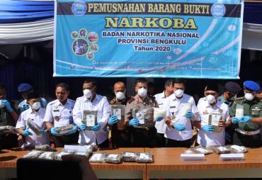Pemprov Bengkulu Dukung Penuh Penegak Hukum Berantas Narkoba