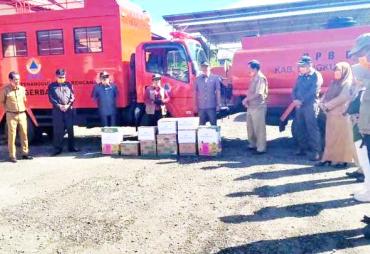 Dewan Bengkulu Utara Bantu Disinfektan ke BPBD