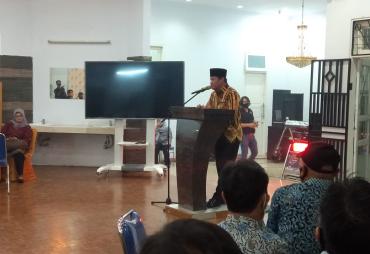 Bupati Rosjonsyah saat menyampaikan sambutan