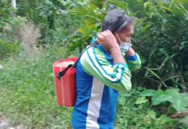 Sukseskan TMMD 110 Kodim 1206/PSB, Camat Pengkadan Angkut…