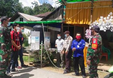 TNI / Polri Bersama Aparatur Desa,  Imbau PPKM Skala Mikro…