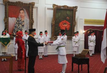 Gubernur Rohidin Kukuhkan Paskibraka Provinsi Bengkulu tahun 2021