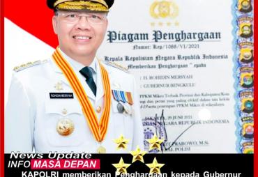 Gubernur Rohidin Dapat Penghargaan dari Kapolri