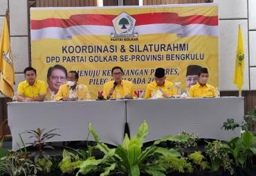 Samsu Amanah Pimpin Rapat Koordinasi DPD partai Golkar se-…