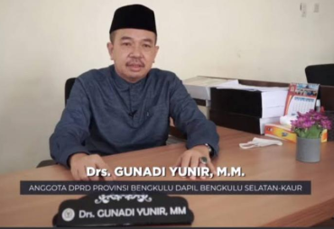 Anggota Komisi IV DPRD Provinsi Bengkulu Gunadi Yunir