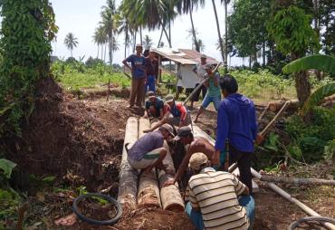 Pekon Kedamaian Gelar Gotong Royong