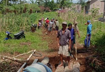 Pekon Kedamaian Gelar Gotong Royong