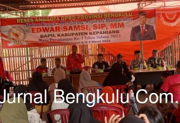 Jaring Aspirasi ,Edwar Samsi dari PDIP Reses ke Bukit Menyan