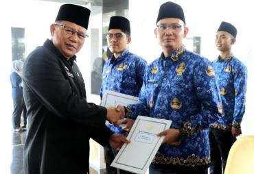Pj Sekda Muba Ambil Sumpah/Janji PNS Pemkab Muba Tahun 2023
