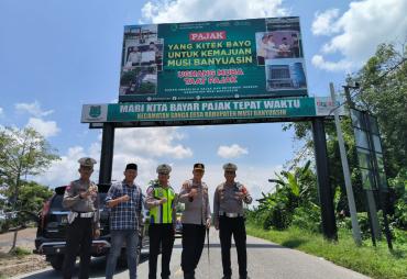 Kapolres Muba Cek Jalur Lintas Tengah Perbatasan Muba - Mura