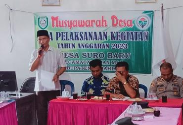Musyawarah Desa Suro Baru