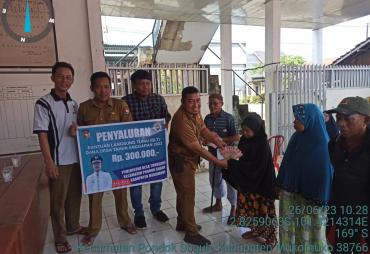 Pembagian BLT Dana Desa Tunggang Aman dan Lancar