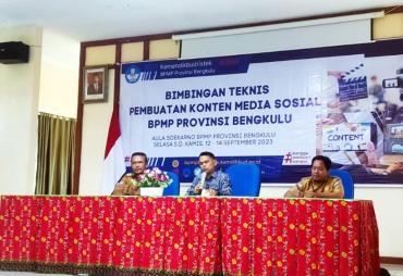 BPMP Bengkulu Gandeng Dinas Kominfotik Provinsi Laksanakan Bimtek Medsos
