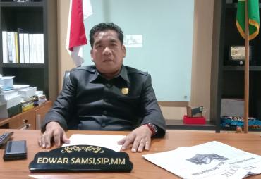 Ketua Komisi IV DPRD Provinsi Bengkulu, Edward Samsi