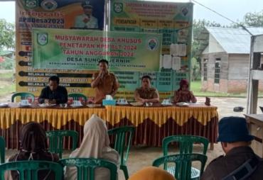 Masyarakat  Desa Sungai Jernih Senang Sebagai Penerima BLT -DD  23 KPM di Tahun 2024