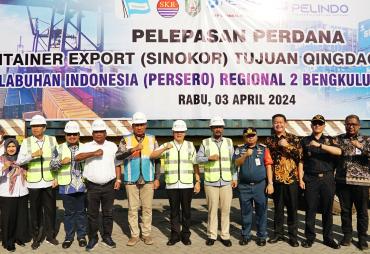 launching Container Export di PT. Pelindo II Pelabuhan Pulau Baai Bengkulu