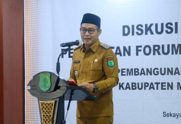Wabup Rohman Buka Diskusi tematik I: Muba Perkuat…