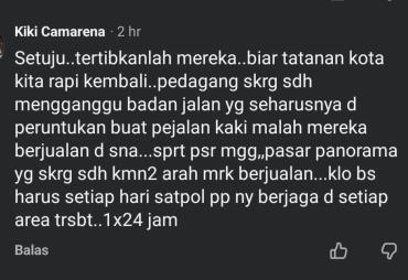 Dukungan Warga kota Bengkulu supaya pedagang taati peraturan pemerintah