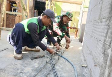 Perakitan Besi Kolom Jadi Langkah Penting Pembangunan RTLH…