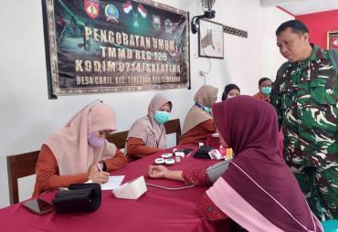 TMMD Reguler Ke-129 Kodim 0714/Salatiga Hadirkan Pengobatan…