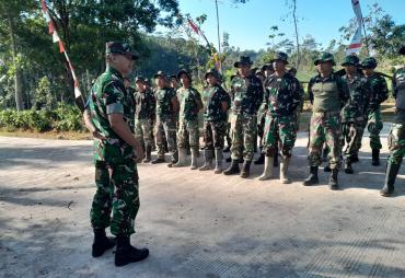 Satgas TMMD Reguler ke-129 Gelar Apel Pagi
