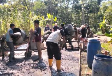 Semangat Gotong Royong Warga Cukil Percepat Pembangunan…