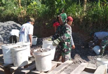 Pengecoran Jalan Terus Dikebut