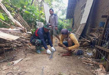 Satgas TMMD ke-129 Kodim 0714/Salatiga Garap Ring Balok…