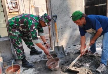 Kodim 0714/Salatiga Kebut Pembangunan RTLH Milik Bapak Misri