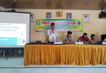 Musdes Persiapan Pelaksanaan Kegiatan APBDes Tahun 2026…