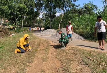 Awali Pembangunan Infrastruktur, Peltu Tri Widodo Ukur…